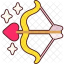 Bow Arrow Heart  Icône