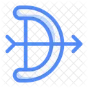 Bow Arrow Ribbon Icon