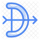 Bow Arrow Ribbon Icon
