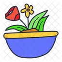 Bowl Flower Pot Icon