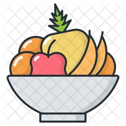Bowl Of Fruits  Icon