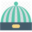 Bowler Hut Kopfbedeckung Symbol