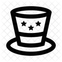 Th Of July Hat Bowler Hat Icon