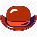 Cartoon Bowler Hat Icône