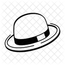 Bowler Hat Cap Apparel Icon