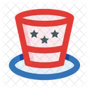 Th Of July Hat Bowler Hat Icon