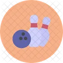 Bowling Ball Pins Icon