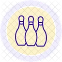 Bowling Linien Symbol Symbol