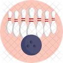 Bowling Ball Skittles Icon