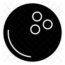 Bowling Ball Icon - Download in Glyph Style