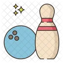 Bowling Ball And One Pin Bowling Ball One Pin Icon