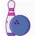 Bowling Ball And One Pin  Icon