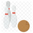 Kegelbahn Bowlingkugel Bowlingspiel Symbol