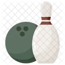 Kegelbahn Bowlingkugel Bowlingspiel Symbol
