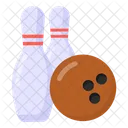 Bowling Kegelbahn Kegeln Schlagen Symbol