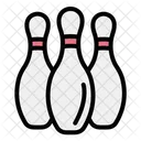 Bowling Pins Bowling Fun Icon