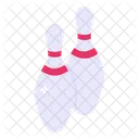 Ten Pins Bowling Pins Skittles Icon