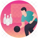 Bowling Player Leisure Activity Sports Icon