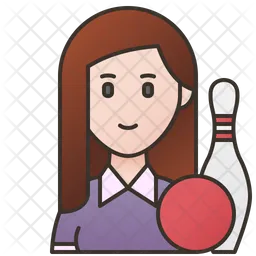 Bowling Player  Icon
