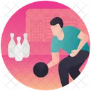 Bowling Player  Icon