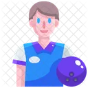 Bowling Player  Icon