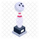 Bowling Trophy Award Winning Cup Icon