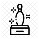 Funkeln Kegeln Bowling Symbol