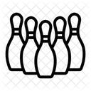 Bowlingspiel Kegeln Schlagen Sport Symbol