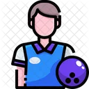 Bowlingspieler  Symbol