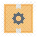 Box Parcel Cogwheel Icon