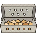 Box Smoker Woodchips Icon