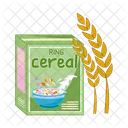 Box cereal with wheat  Icon