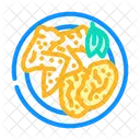 箱、チキン、揚げ物 アイコン