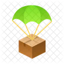 Parachute Isometric Box Icon