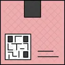 Box delivery individual QR-code  Icon