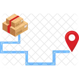 Box Delivery location  Icon