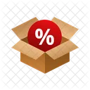 Discount Isometric Box Icon