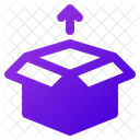 Shopping Open Box Cardboard Icon