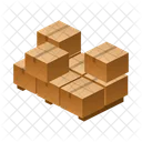 Great Pallet Isometric Box Icon
