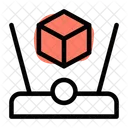 Box Hologram Technology 3 D Cube Hologram Cube Icon