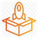 Box Launch Rocket Icon