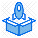 Box Launch Rocket Icon