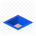 Box In A Hole Isometric Box Icon