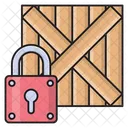 Wooden Box Lock Icon