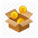 Money Isometric Box アイコン