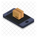 箱、スマートフォン、パッケージ アイコン