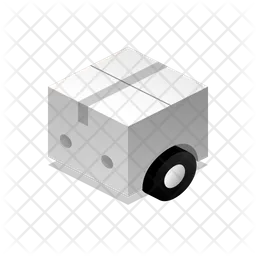 Box on wheels  Icon