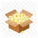 Popcorn Isometric Box Icon
