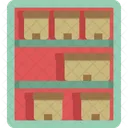 Shelf Capacity Box Rack Warehouse Icon