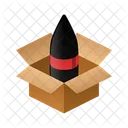 Rocket Isometric Box Icon